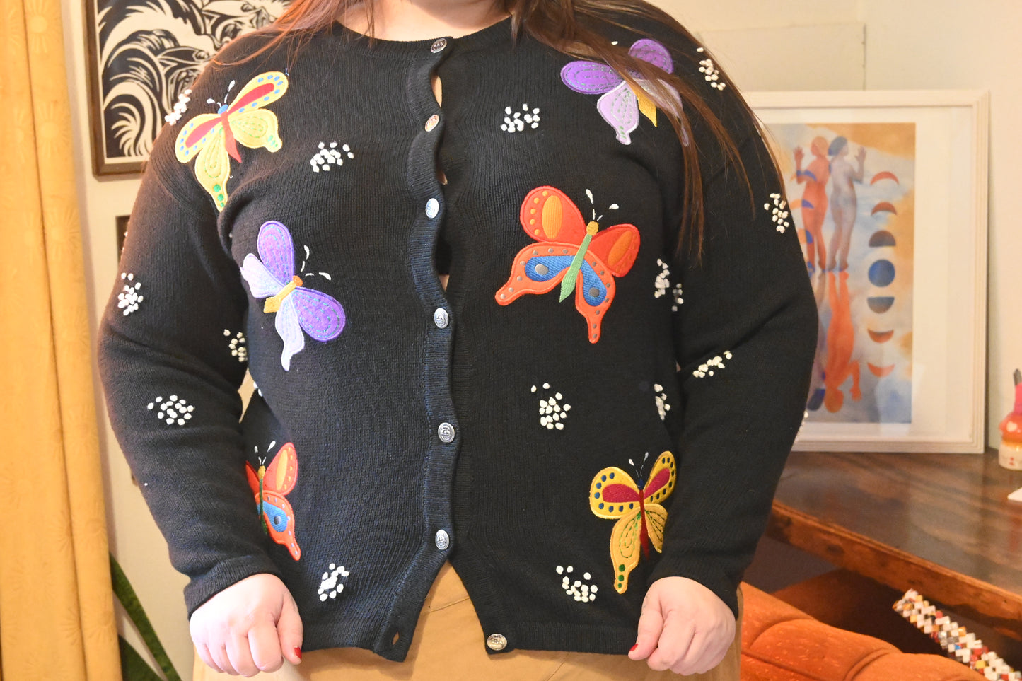 Vintage Butterfly Cardigan